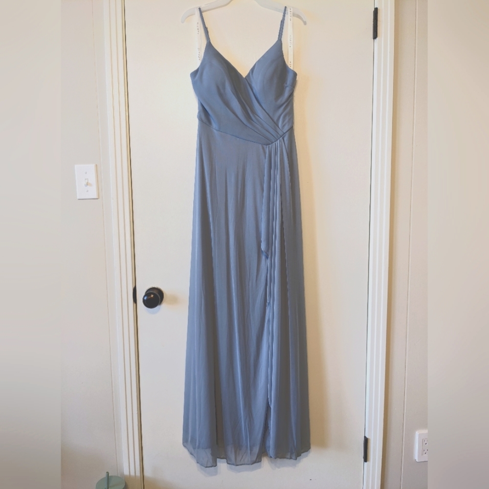 Azazie Dusty Blue Bridesmaid Dress